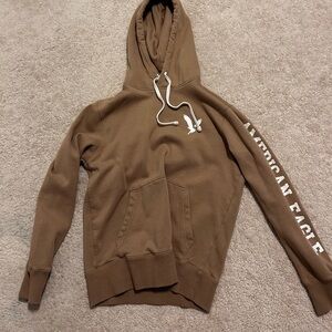 Tan american eagle hoodie